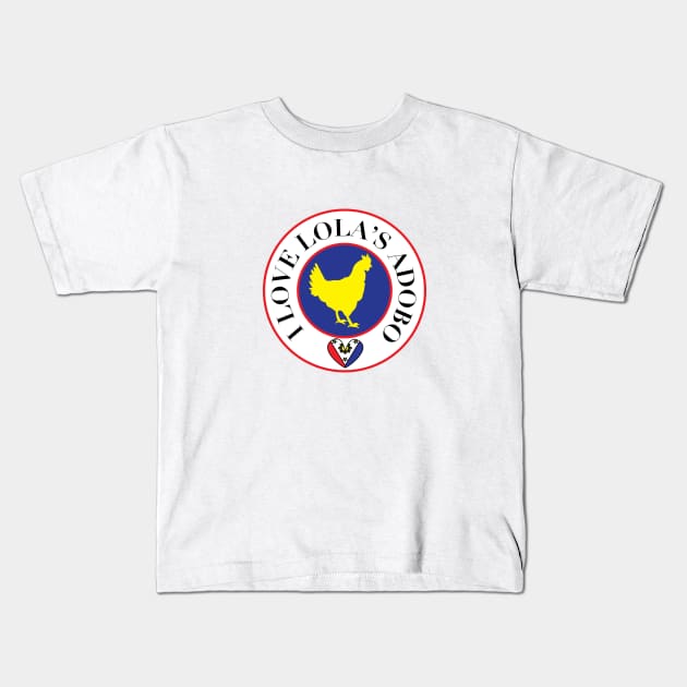 I love Lolas adobo - Filipino design Kids T-Shirt by Estudio3e